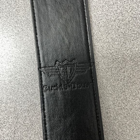 Buckle Down Superman Belt Mens 30 Black Silver Vegan Leather Silver Buckle Logo - Picture 6 of 8